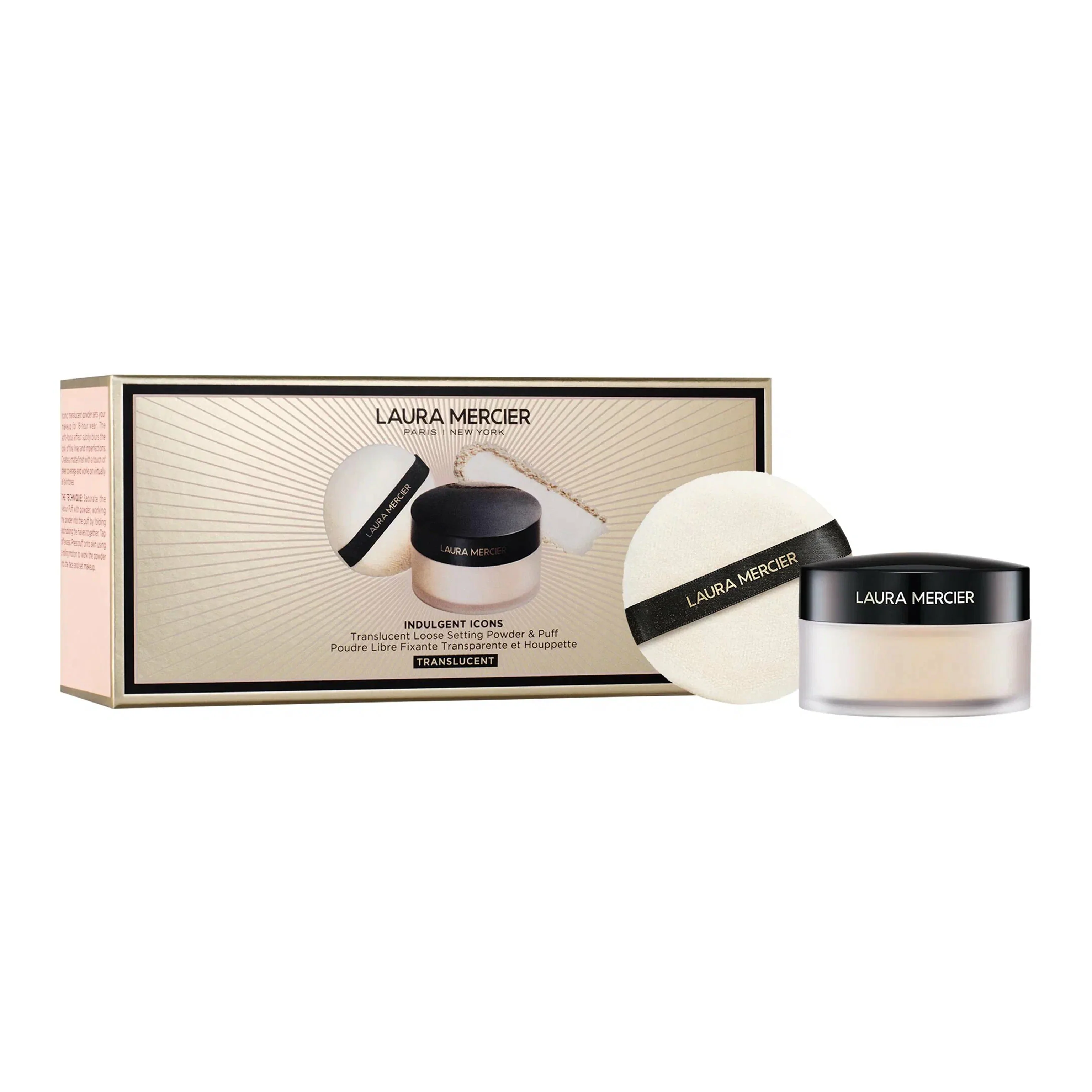 LAURA MERCIER INDULGENT ICONS – ULTRA – BLUR TRANSLUCENT – Набор пудра+ пуховка LAURA MERCIER INDULGENT ICONS – ULTRA – BLUR TRANSLUCENT – Набор пудра+ пуховка Пудры, фиксаторы Фотография