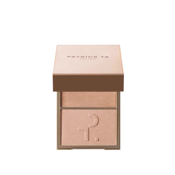 PATRICK TA – FOR FACE MAJOR GLOW CREME & POWDER LIGHT HIGHLIGHTER DUO – DADDY (палетка хайлайтеров) Румяна, хайлайтеры Фотография