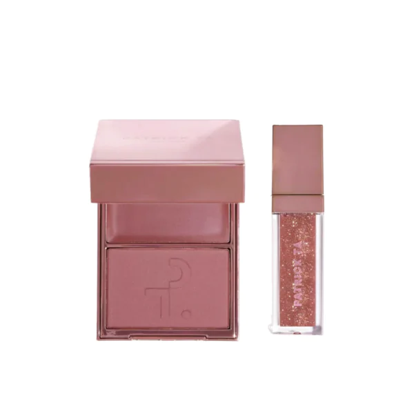 Patrick Ta Glow & Gloss Gift Set In Warm Me Up Набор румяна + блеск Румяна, хайлайтеры Фотография