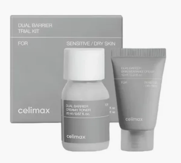 Celimax Kit Trial Dual Barrier Набор барьерных средств для лица, тонер-20мл, сыворотка-10мл Наборы Фотография