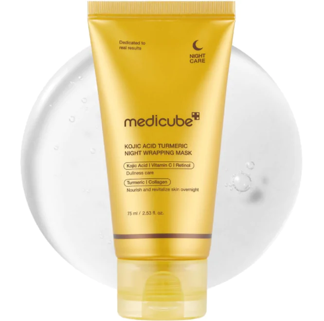 Medicube Kojic Acid Turmeric Night Wrapping Mask, Ночная маска-пленка с ретинолом и витамином С 75 мл. Без категории Фотография