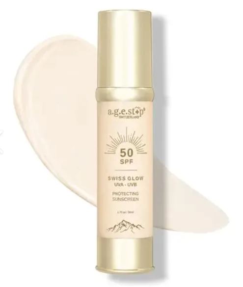 SWISS GLOW UVA-UVB PROTECTING SUNSCREEN SPF 50 Защитный крем от солнца 50 мл Защита от солнца Фотография